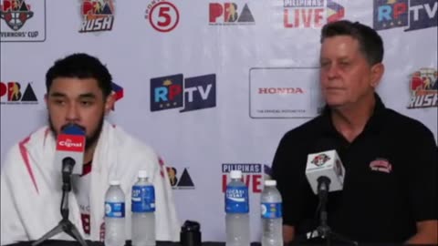 Interview with Best Player RJ Abarrientos and Coach Tim Cone [Oct. 18, 2024]