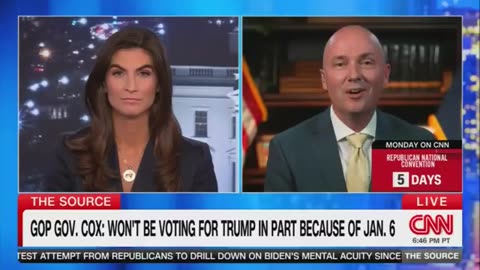 Stupid: Republican Utah Gov. Cox says he won’t vote for Trump in upcoming election.