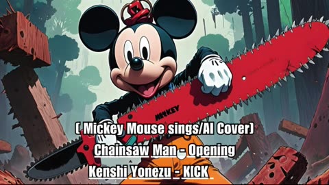 [Mickey Mouse (South Park) sings/AI Cover] Chainsaw Man Opening Kenshi Yonezu 米津玄師 - KICK BACK