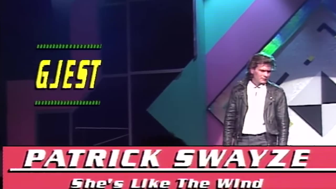 Patrick Swayze She's Like The Wind TopPop Norway 1987