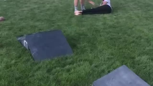 Family Runs And Plays a Game To Catch Their Pet Dog