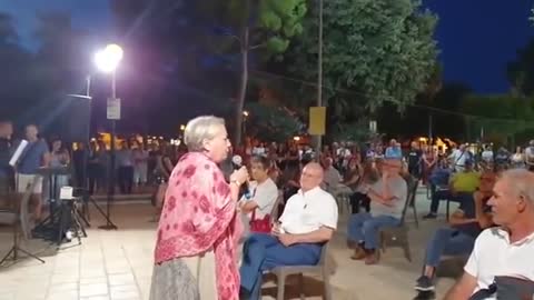 Ornella Mariani interviene a Mesagne 13 agosto 2021