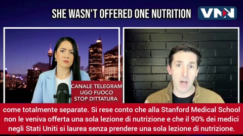 … mentre la nutrizione, che è la chiave per guarire dalle patologie, non viene trattato per nulla.