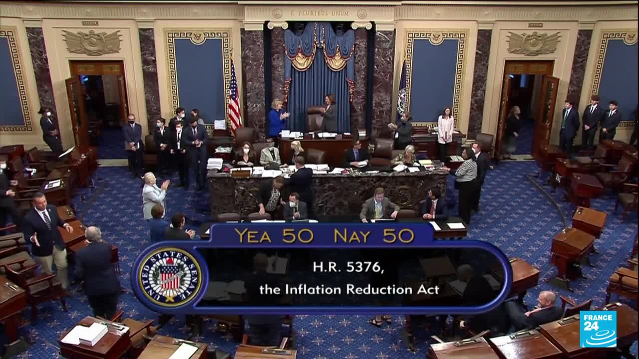 US Senate passes sweeping climate, tax and health bill