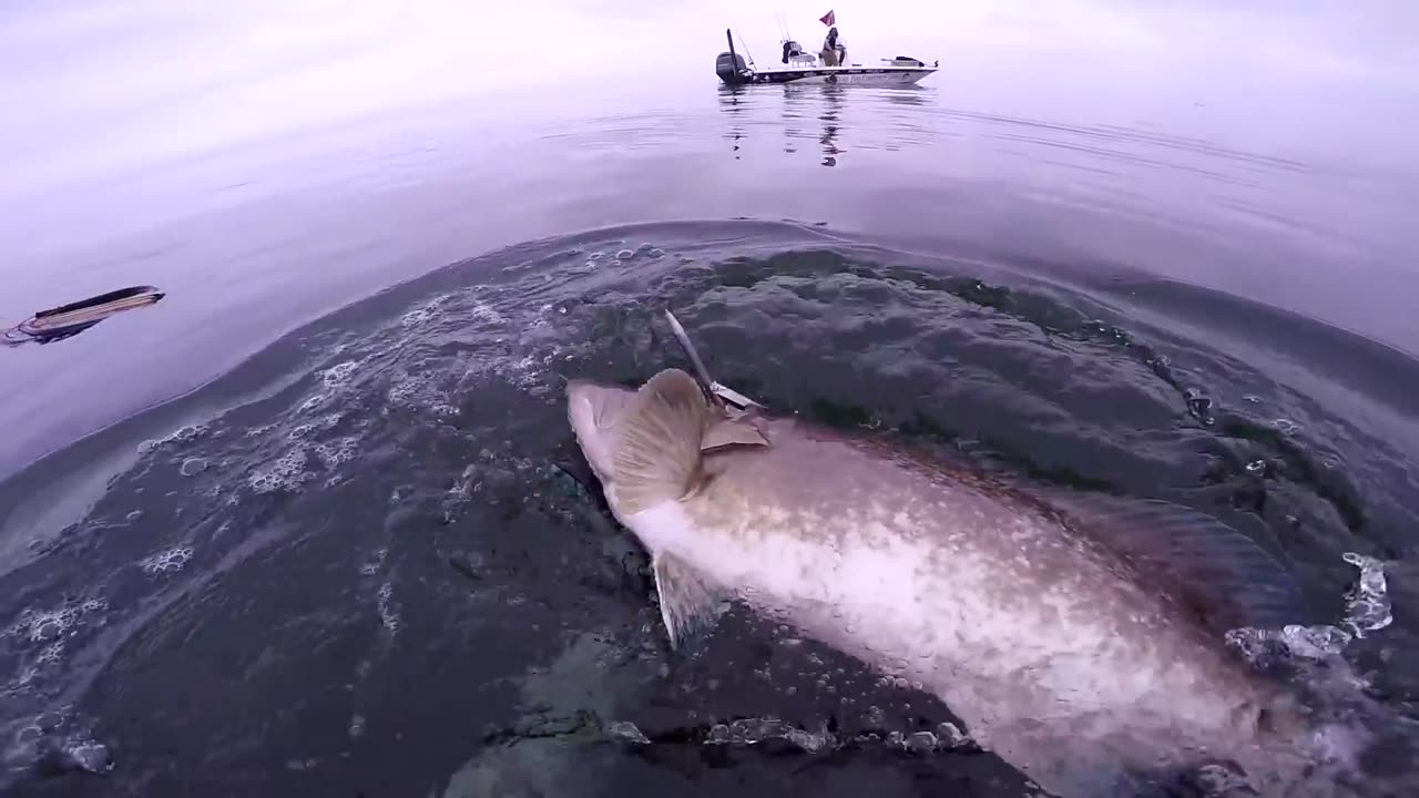 Spearfishing for GIANT Grouper In Ocean!! (Dangerous shot) | Jiggin' With Jordan