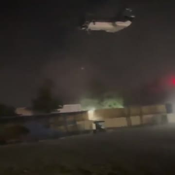 Final Helicopter Leaves U.S. Embassy in Kabul