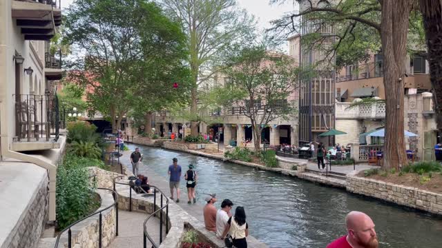 Vibrant San Antonio Riverwalk Final Day of "Fiesta" 2022