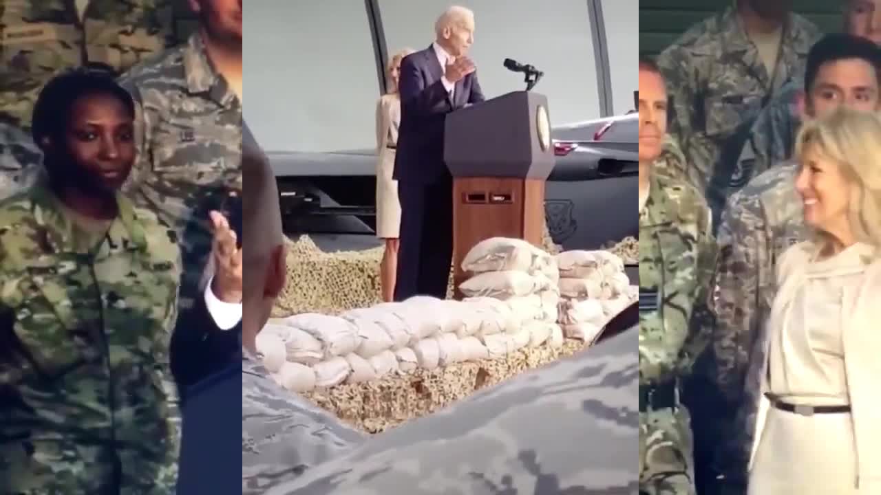 Biden To Military: "Clap For That You Stupid Bastards. You're a Dull Bunch. Must Be Slow Here Man"