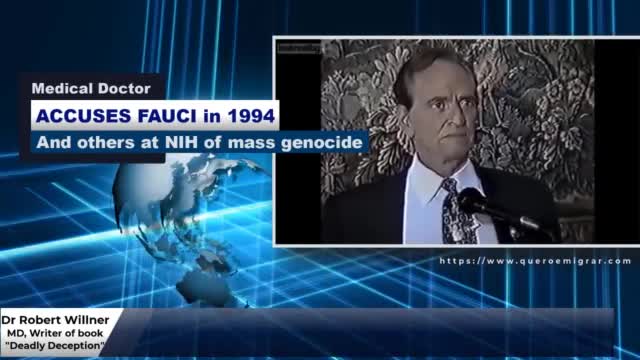 Dr. Robert Willner acusa Fauci genocidio em massa