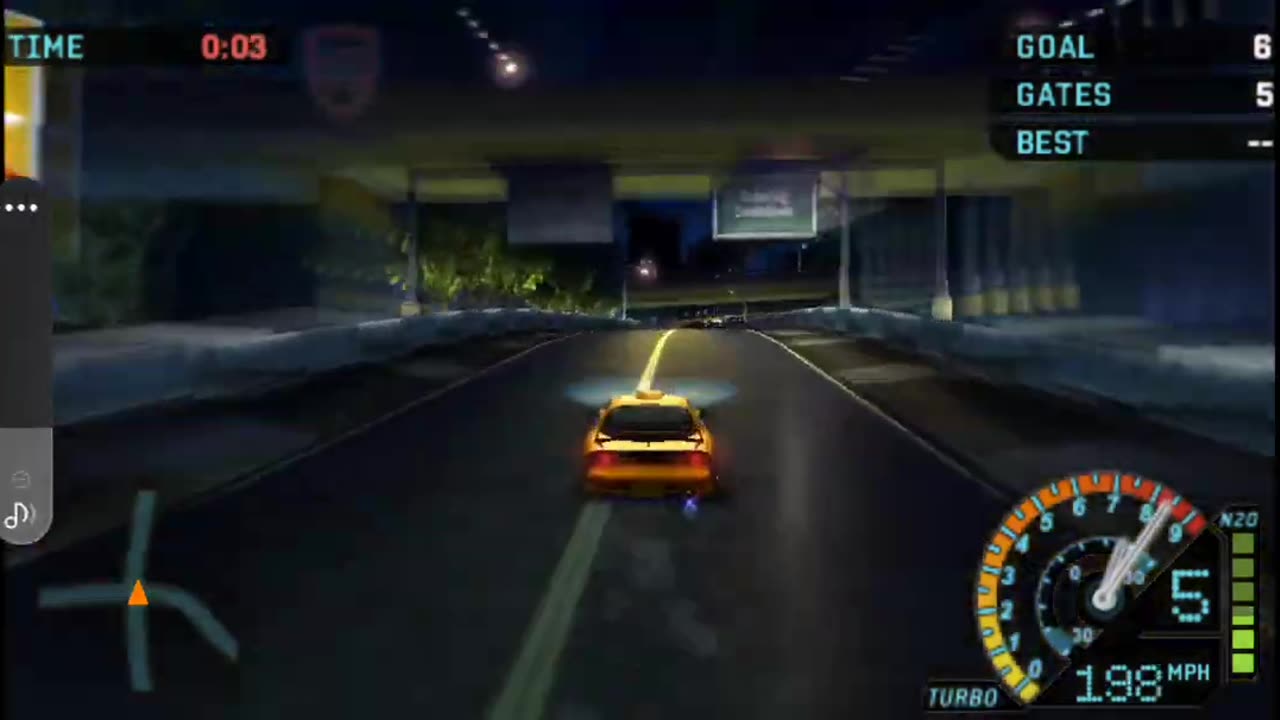 NFS Underground Rivals - Nitrous Run Event 7 Bronze Difficulty(PPSSP HD)