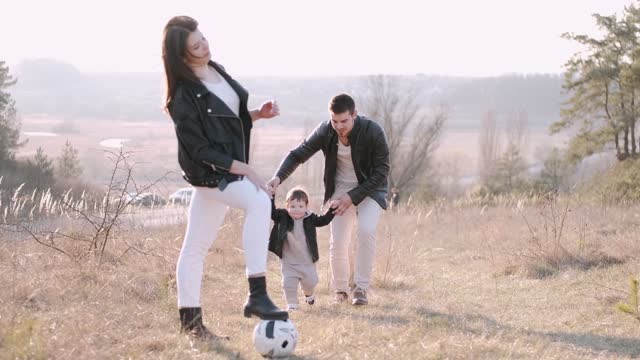 family enjoying their time outdoors