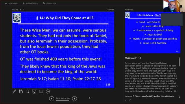 Wednesday March 2, 2022 Life of the Messiah Part 26