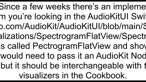 Is there a way to create a spectrogram of an audio file using Swift and AudioKit