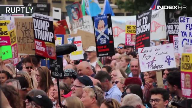 Prosvjedi protiv Trumpa u Glasgowu