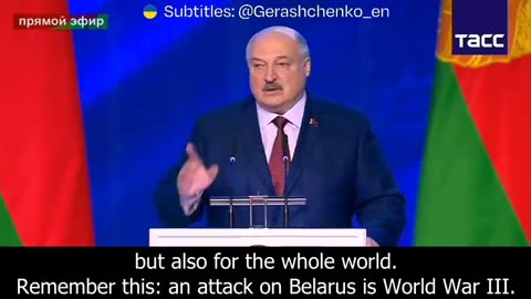 Lukashenko claims that "Americans ordered Kiev to attack Belarusian infrastructure".