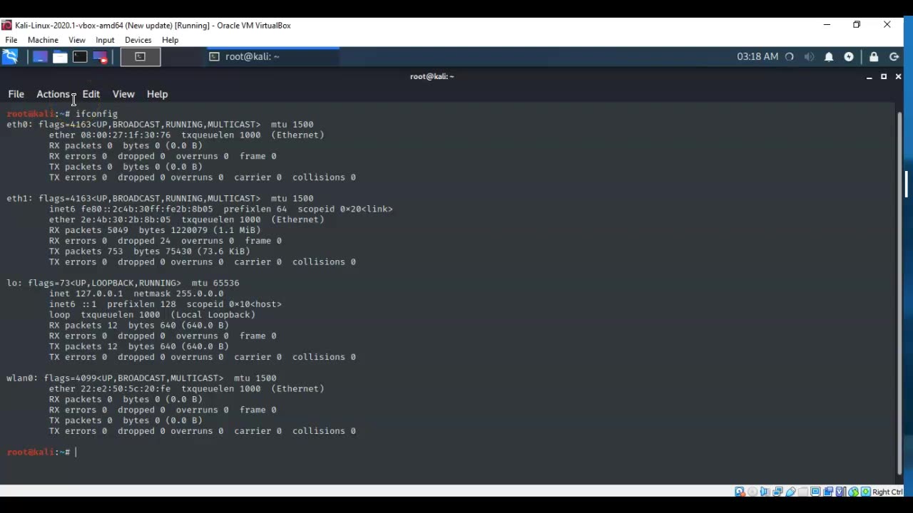 Assigning a Random MAC Address in Kali