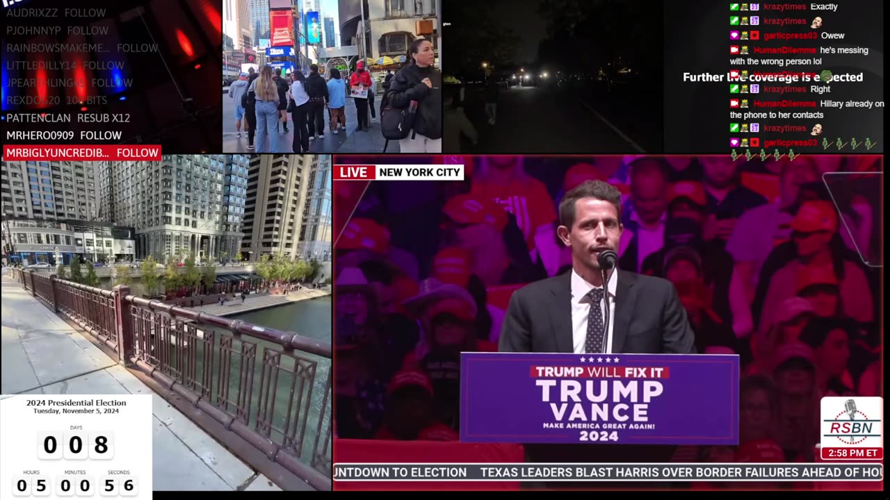 Tony Hinchcliffe speaks at Trump MAGA rally in Madison Square Garden, New York.