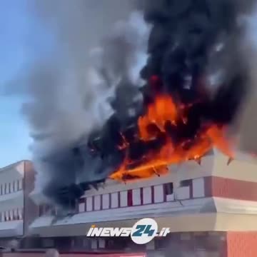 Military base where vaccine is stored catches fire.