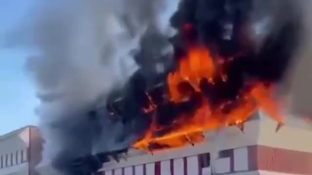 Military base where vaccine is stored catches fire.