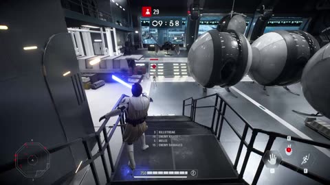 SWBF2 2017: Arcade Onslaught Obi Wan Kenobi Kamino Gameplay