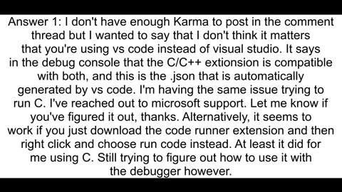 Unable to start debugging Not implemented Error on VS code