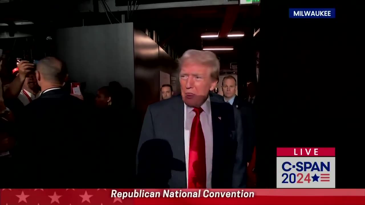 Trump Makes Emotional Entrance At Republican Convention
