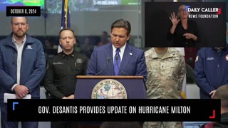 WATCH: Gov. DeSantis Provides Update on Hurricane Milton