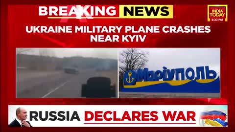 Breaking news Ukraine military planes crash live video from Ukraine