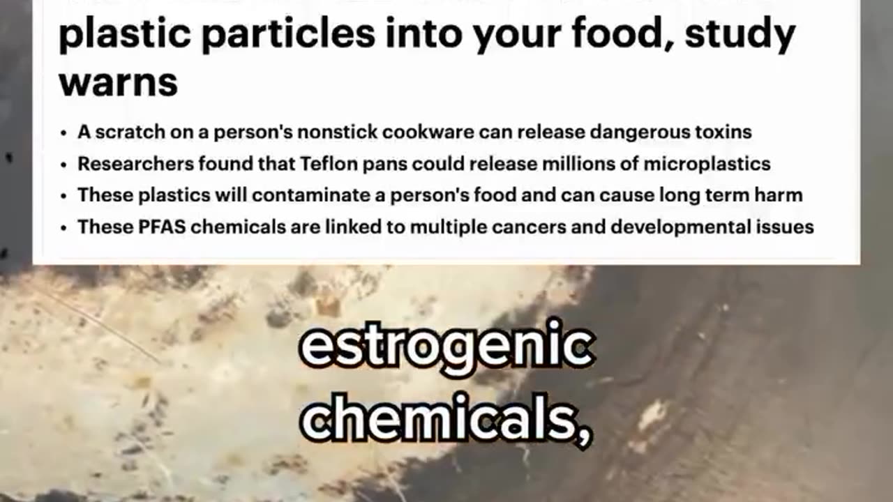 Scratched pans release toxic chemicals in your food