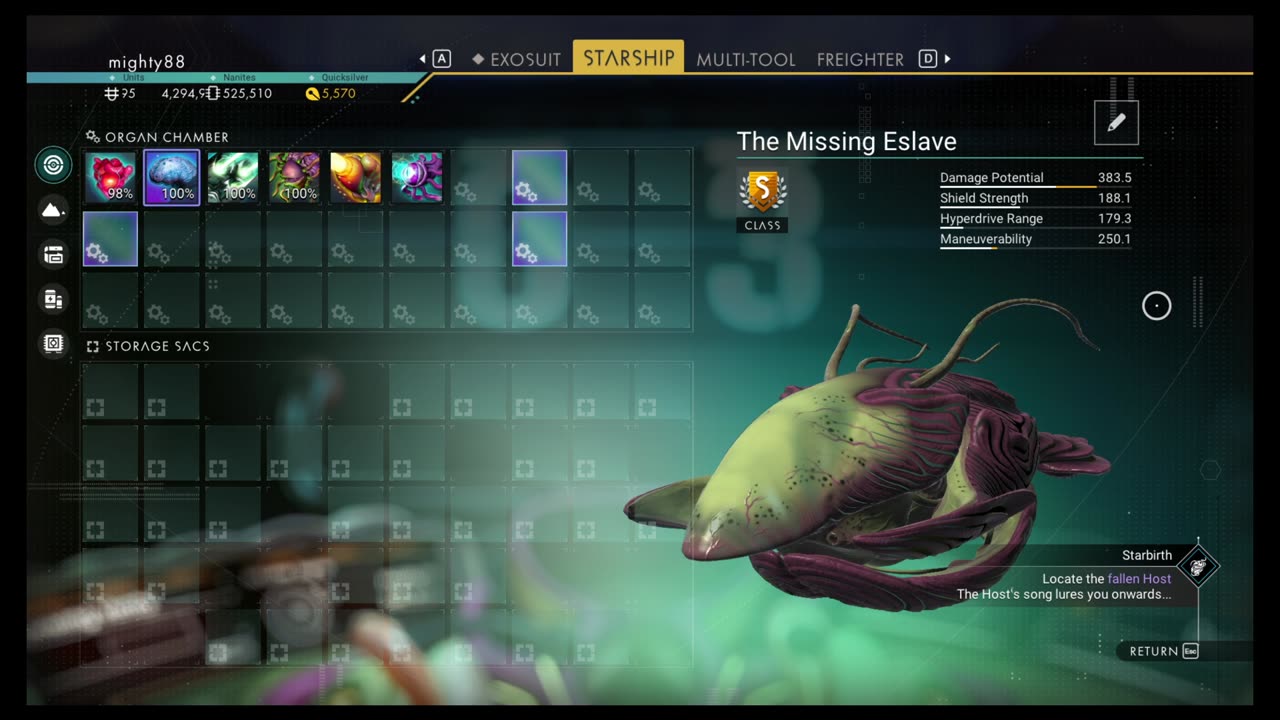 No Man's Sky - The Missing Eslave - Living Ship