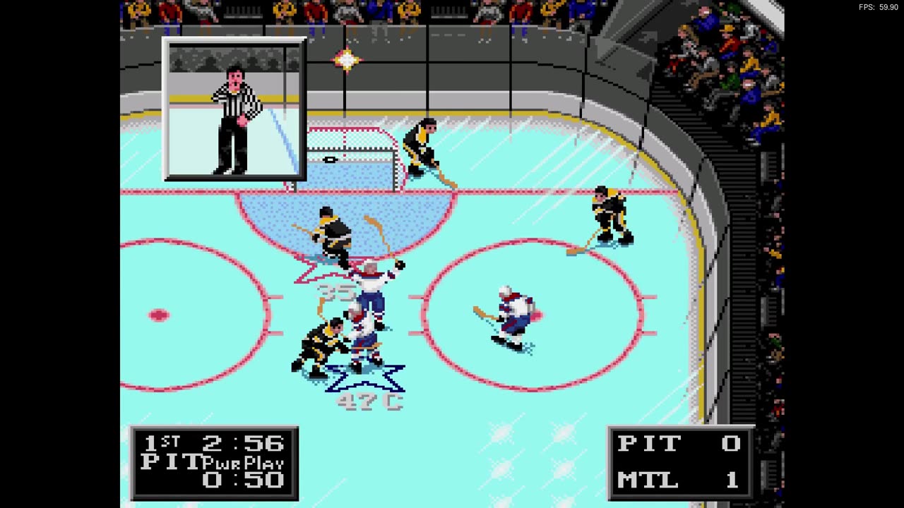 NHL '94 Sega Super Liga Playoff Round 3 G4 - NewJerseyKiller (PIT) at Len the Lengend (MON)