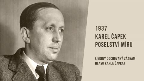 Karel Čapek Poselství MÍRU