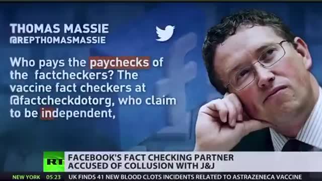 Facebook Factcheckers Funded by Johnson & Johnson Big Pharma