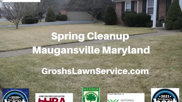 Spring Cleanup Maugansville Maryland Lawn Mowing Service Video