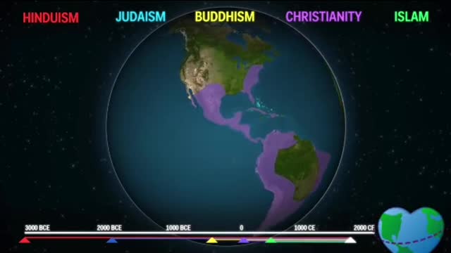 How the 5 major religions spread around the world - Part 3