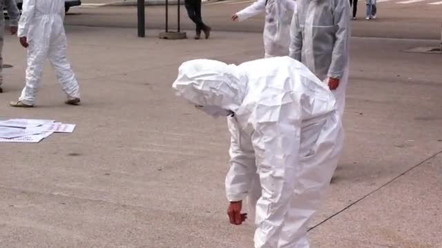 Danse des aliénés Masques Blancs à Nancy le 16 octobre 2021