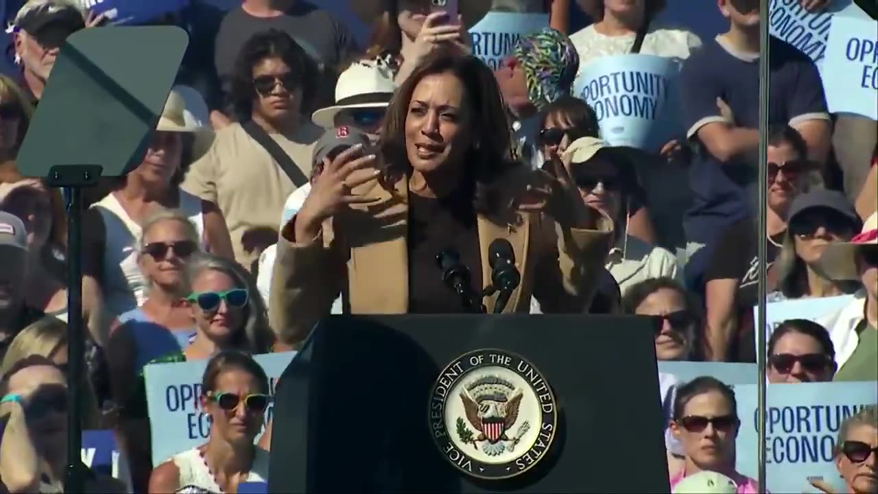 Kamala says the audience is "part of the glue of the fabric that holds communities together."