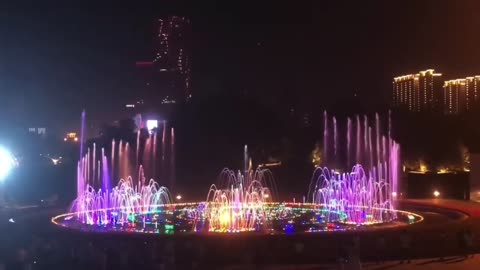 fancy musical fountain