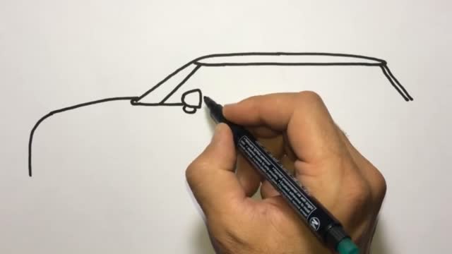 Draw The Shape Of The Side Body Of The Car