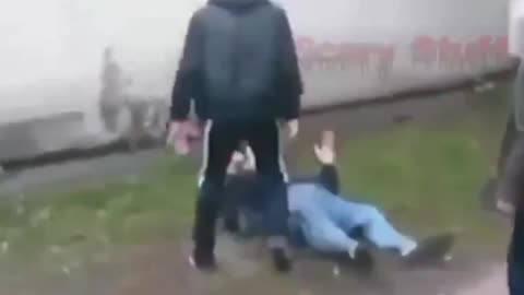 He tried to rob an old man until a young man knocked him out