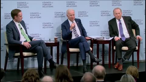 Biden Bragging to CFR (Counsel Of Foreign Relations)