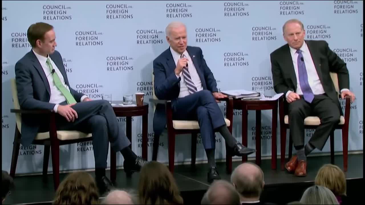 Biden Bragging to CFR (Counsel Of Foreign Relations)
