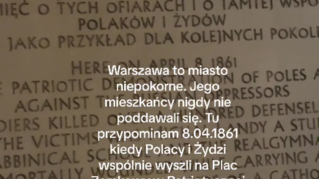 019. No War. 8.04.1861 Manifestacja Patriotyczna Polaków i Żydów przeciw zaborcy carskiemu.