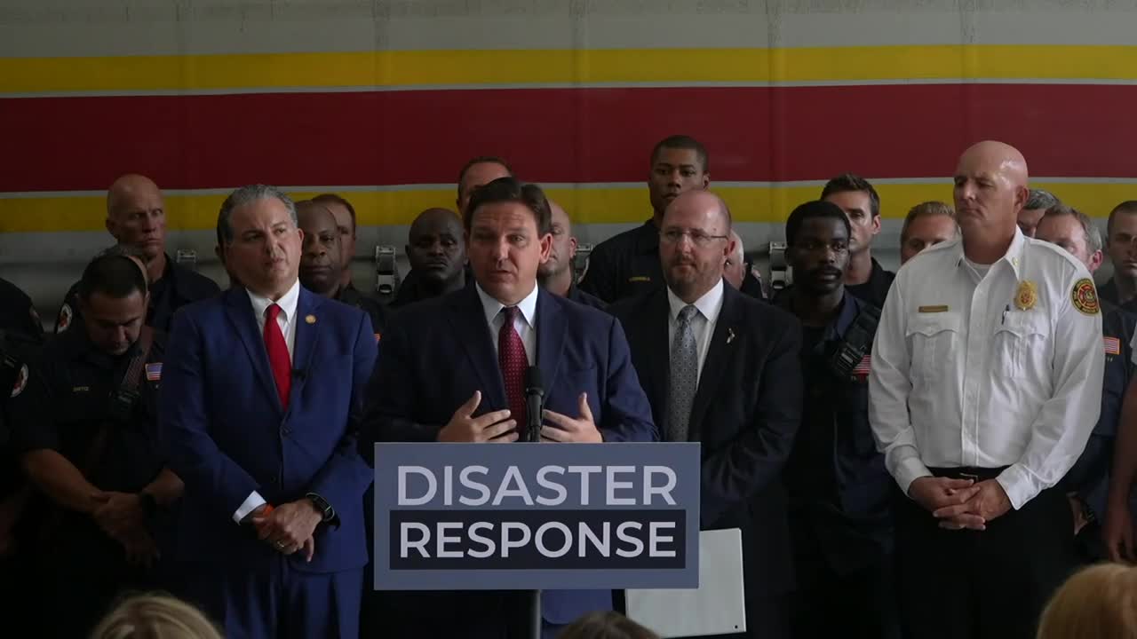 Governor Ron DeSantis announces $10 million for Florida’s 8 Urban Search and Rescue teams.