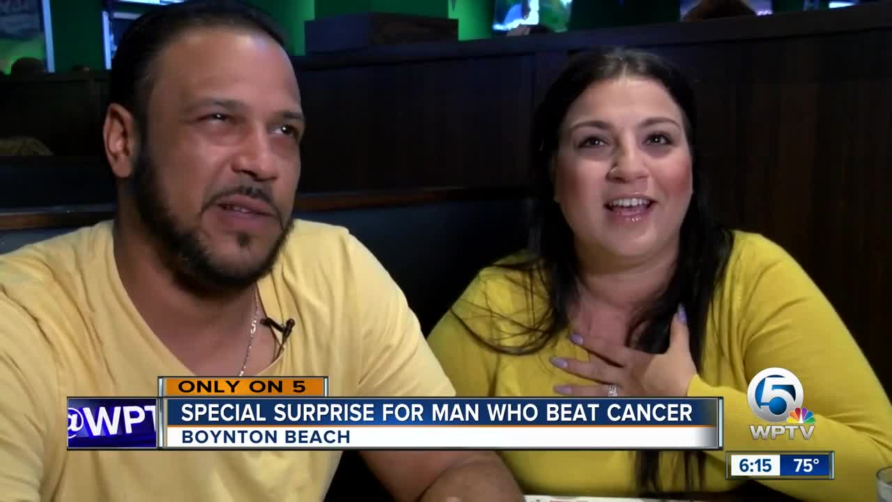 Duffy's Sports Grill in Boynton Beach pays cancer survivor's check