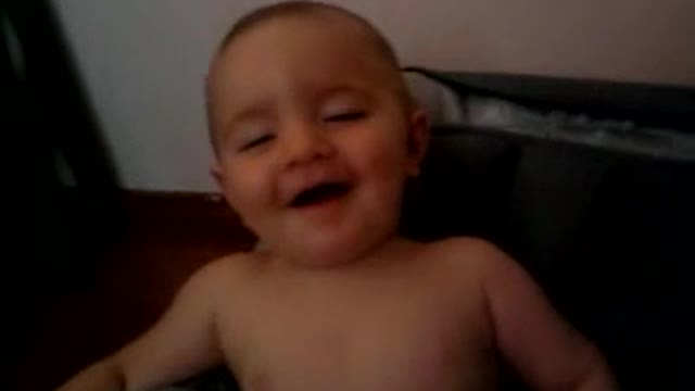 the laugh of the cutest baby in the world