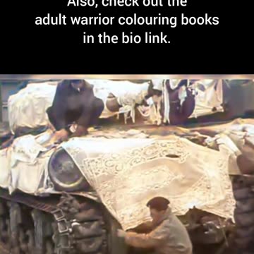 Allied troops' tank camouflage revealed #Colourized footage 🎥🔍