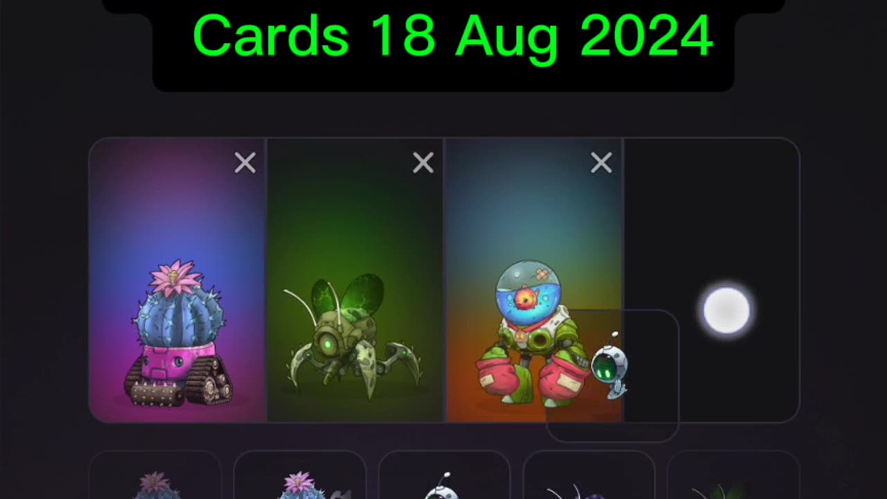 PixelVerse Daily Combo Cards 18 Aug 2024