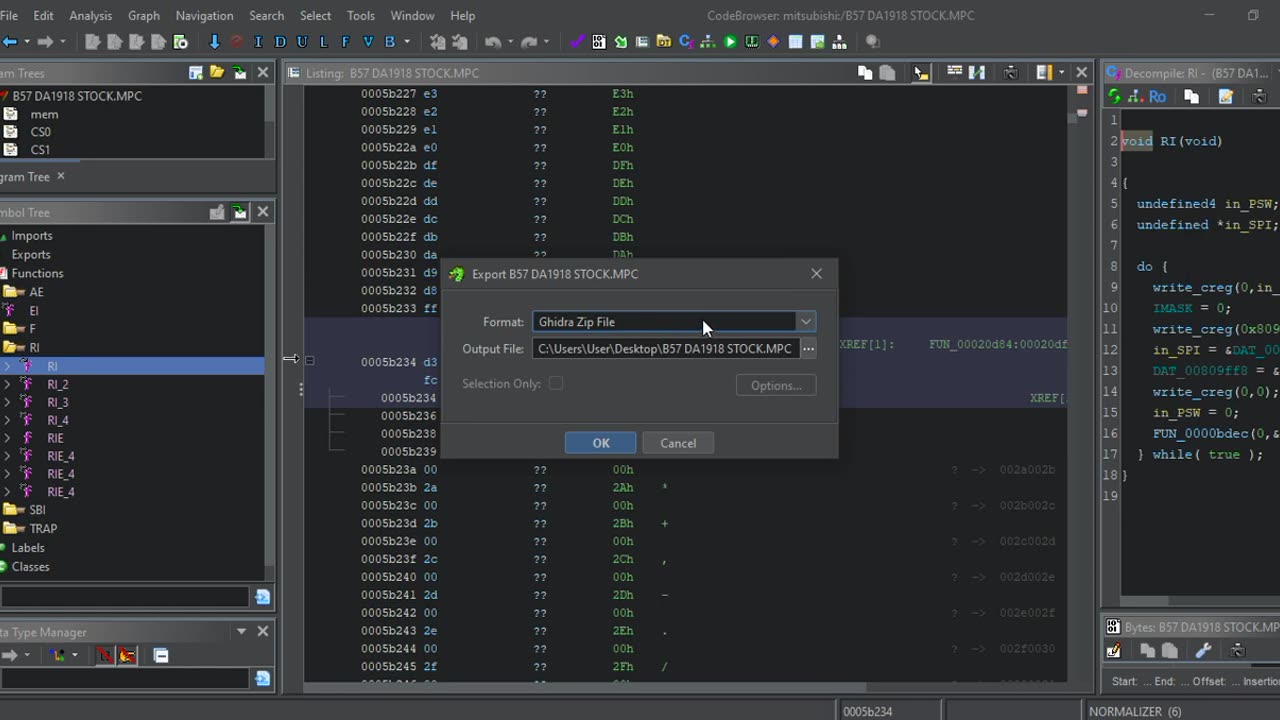 How to create/open a Ghidra Zip File (GZF) that is usable by other computers