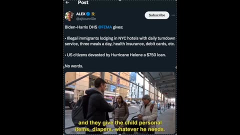 ILLEGALS COME FIRST For Biden-Harris DHS -- Food, Shelter, Debit Cards, Health Insurance